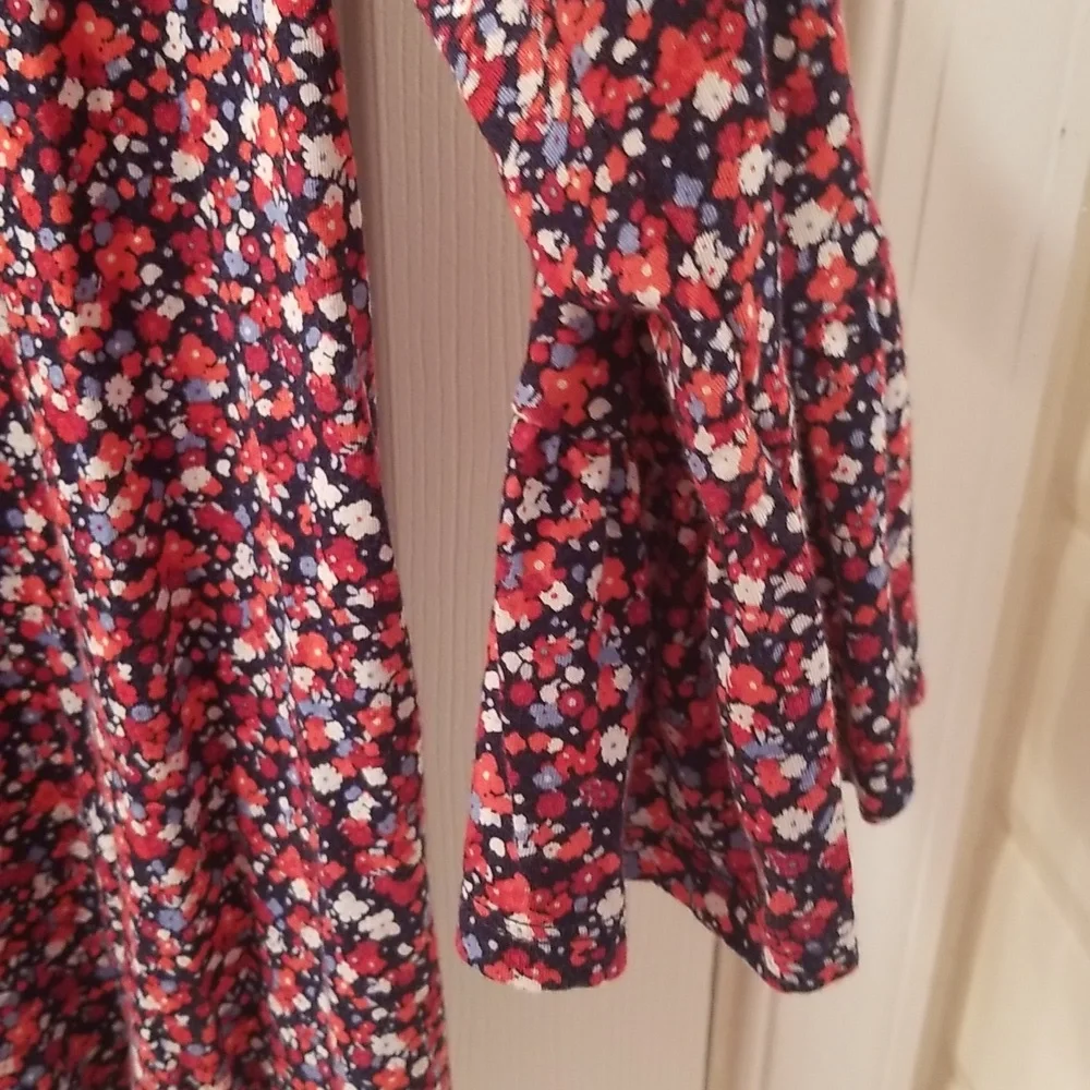 Michael Kors Floral Print Blouse - Red, White, and Black